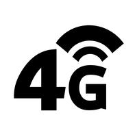 Icono inalámbrico de 4G Wifi vector