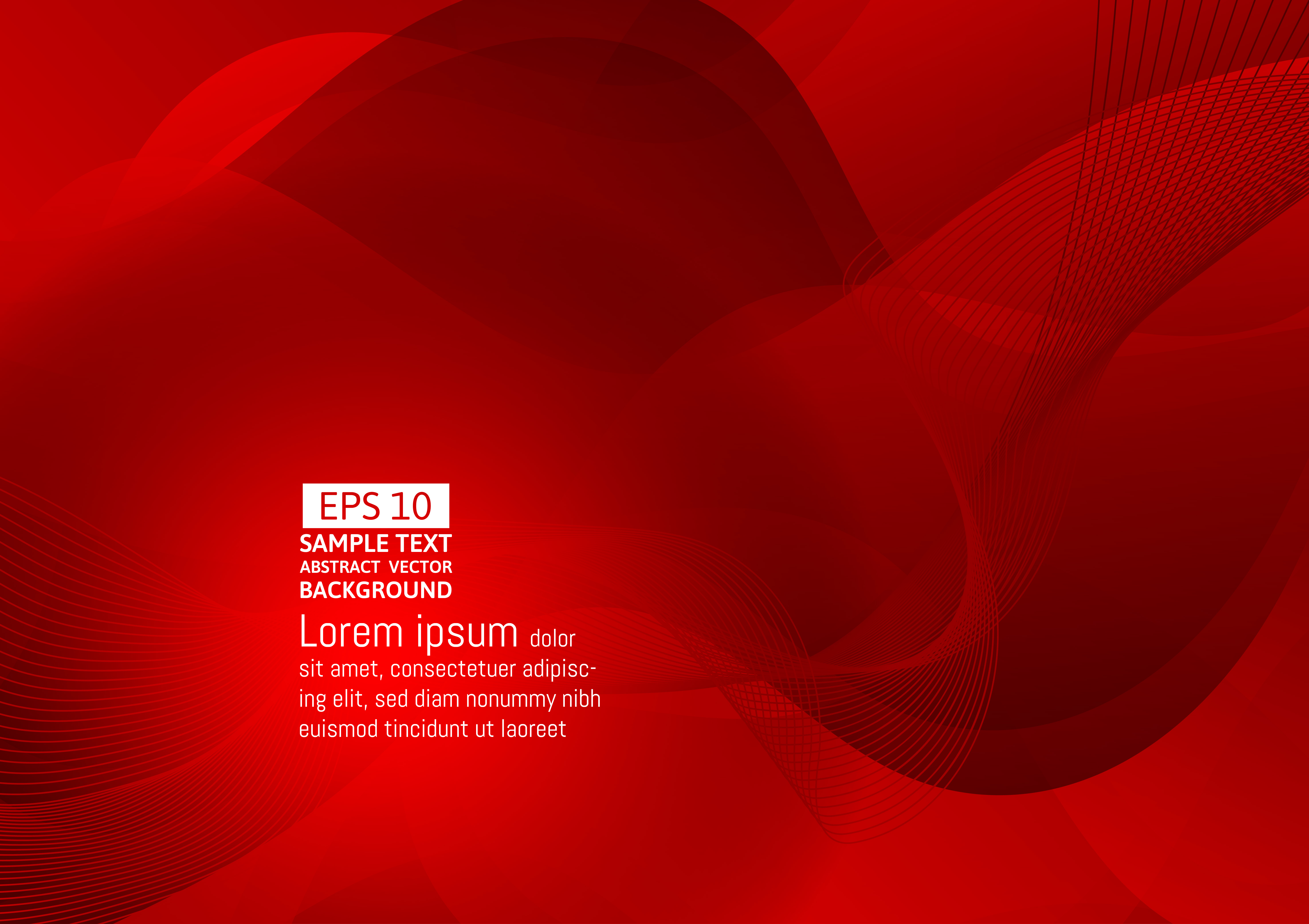 Abstract Red Color Geometric Modern Design Vector Background Eps10
