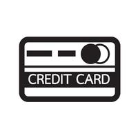 credit card icon vector