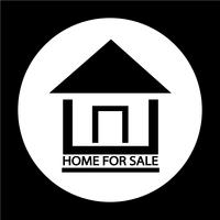 Home For Sale icon vector