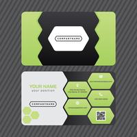 Green Business Card vector