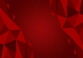 Red color polygon abstract background modern design, Vector illustration with copy space