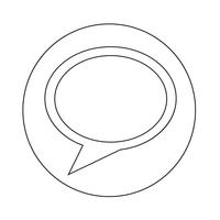 Speech bubble icon vector