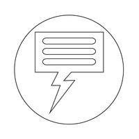 Speech bubble icon vector