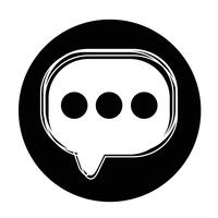 Speech bubble icon vector