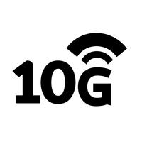 10G Wireless Wifi icon vector