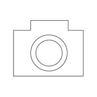 Ilustración de vector de icono de cámara