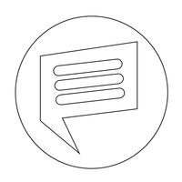 Speech bubble icon vector