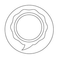 Speech bubble icon vector