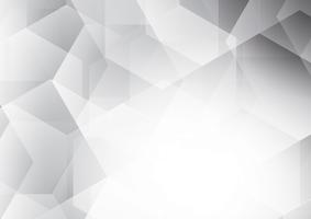 White and gray color modern futuristic polygon abstract vector background, with copy space for your business