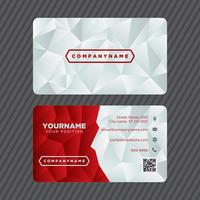 Red Business Card vector