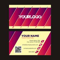 Colorful Business Card  vector