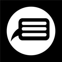 Speech bubble icon vector