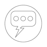 Speech bubble icon vector