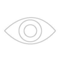 icono de ojo ilustración vectorial vector