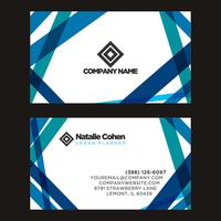 Blue Business Card vector