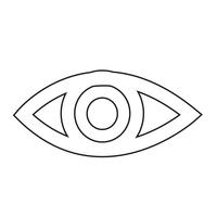 icono de ojo ilustración vectorial vector