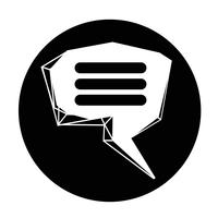 Speech bubble icon vector