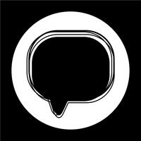 Speech bubble icon vector