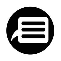 Speech bubble icon vector