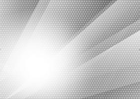 Gray and Silver color geometric abstract  technology modern futuristic background, Vector illustration