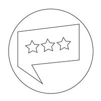 Speech bubble icon vector