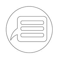 Speech bubble icon vector