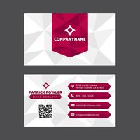 Red Business Card vector