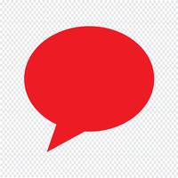 speech bubble icon Vector Illustration