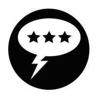 Speech bubble icon vector