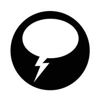 Speech bubble icon vector