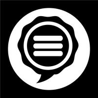 Speech bubble icon vector