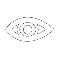 Ilustración de vector de icono de ojo