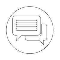 Speech bubble icon vector