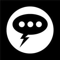 Speech bubble icon vector