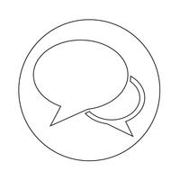 Speech bubble icon vector