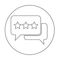 Speech bubble icon vector