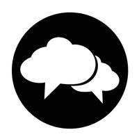 Speech bubble icon vector