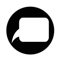 Speech bubble icon vector