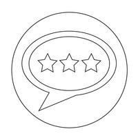 Speech bubble icon vector