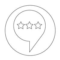 Speech bubble icon vector