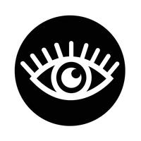 Icono de signo de ojo vector