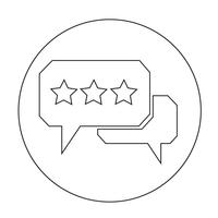 Speech bubble icon vector