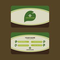 Green Business Card vector