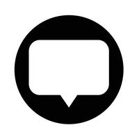 Speech bubble icon vector