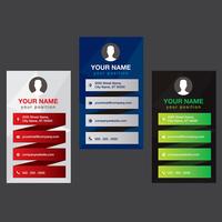 Colorful Business Card Collection vector