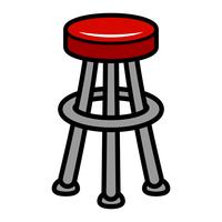 Stool Chair Seating Furniture Illustration vector