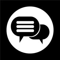 Speech bubble icon vector