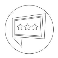 Speech bubble icon vector