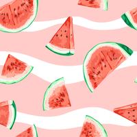 watermelon seamless pattern illustration